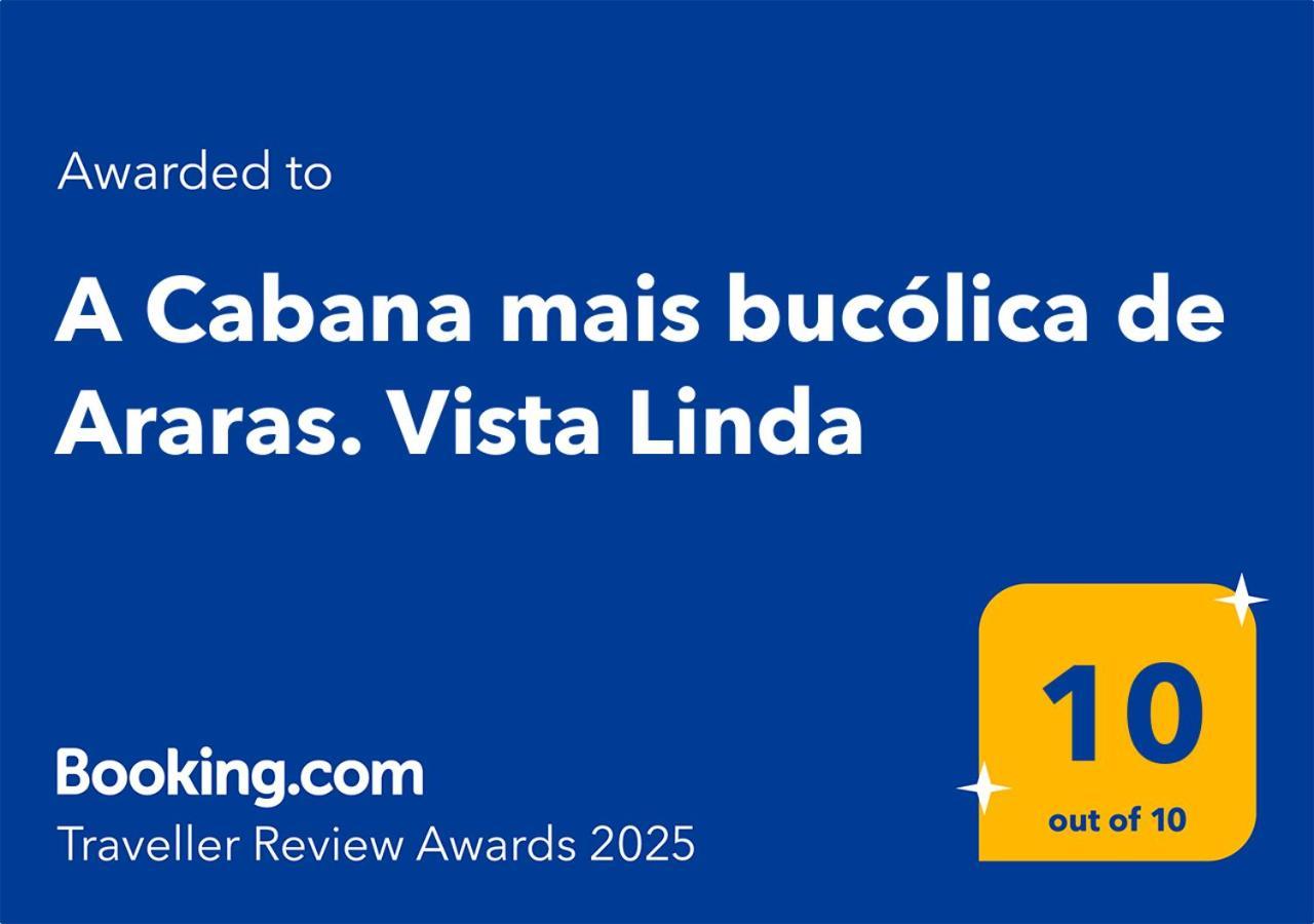 O Chale Mais Bucolico De Araras. Vista Linda 外观 照片
